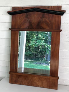 Cherry Veneer 19th Century Biedermeier Mirror