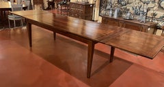 19th Century Cherry Wood Extendable Table 3.70m X 97cm