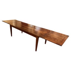 19th Century Cherry Wood Extendable Table 3.70m X 97cm