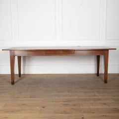 19th Century Cherry Wood Farmhouse Table
