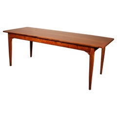 Antique 19th Century Cherry Wood Refectory Table