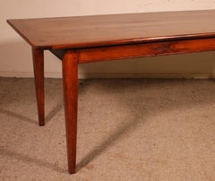 19th Century Cherry Wood Refectory Table Of 92cm Wide