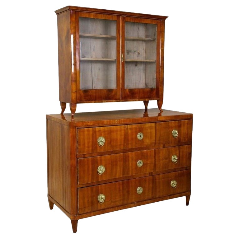 Cassettiera Biedermeier in ciliegio del XIX secolo, Austria, 1830 ca.