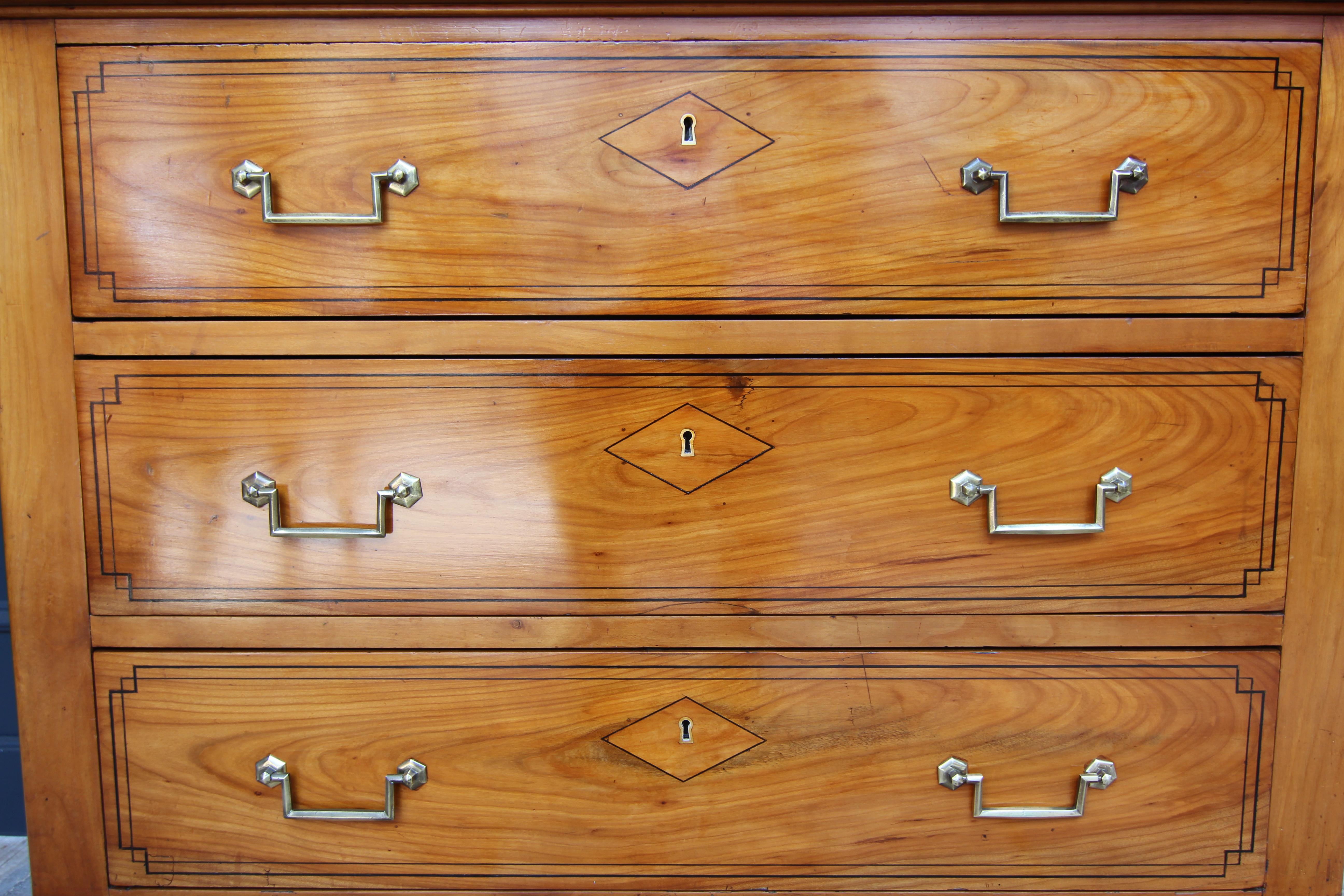 19th Century Cherrywood Directoire Chest of Drawers For Sale 6