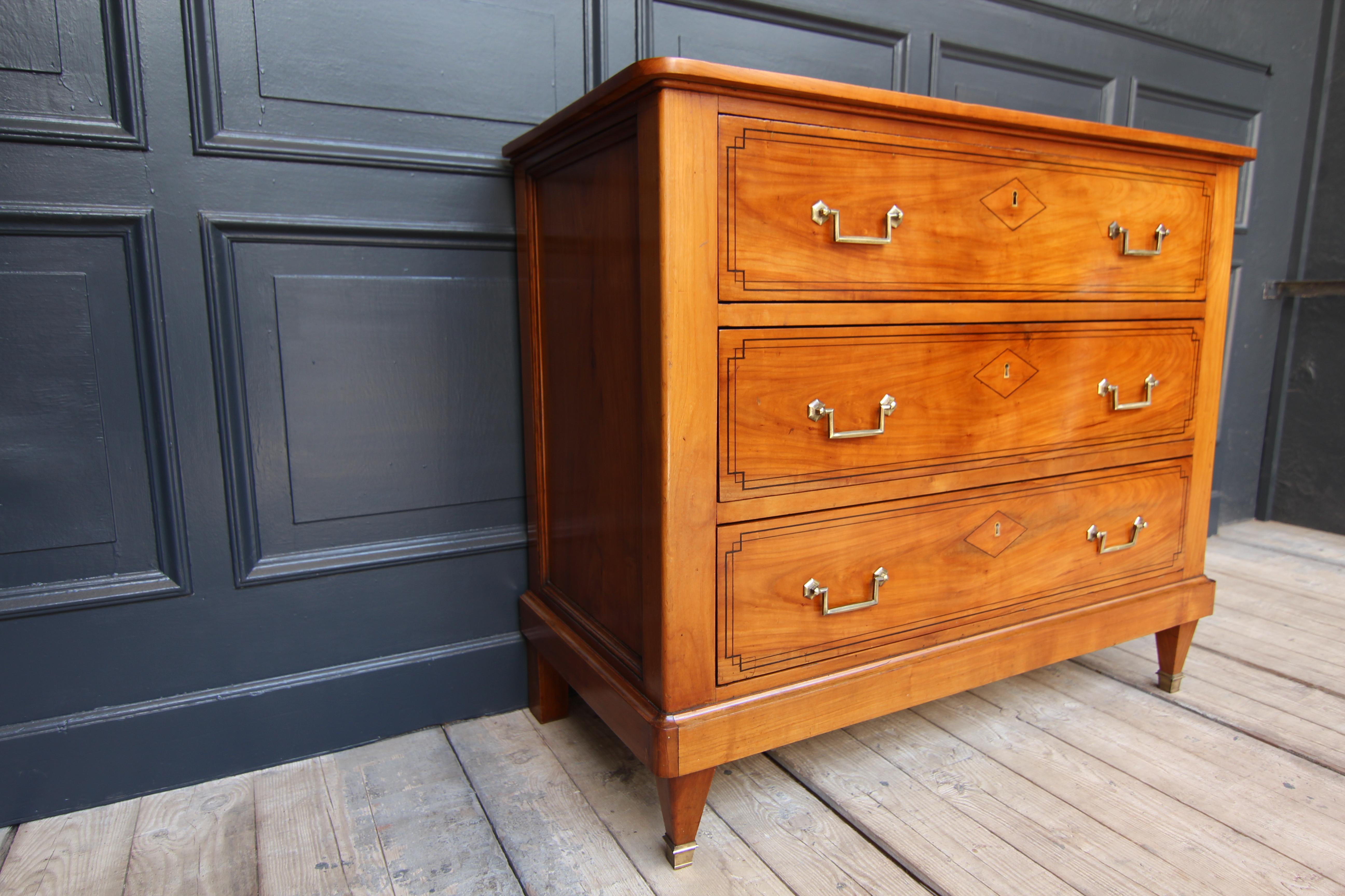 19th Century Cherrywood Directoire Chest of Drawers For Sale 8