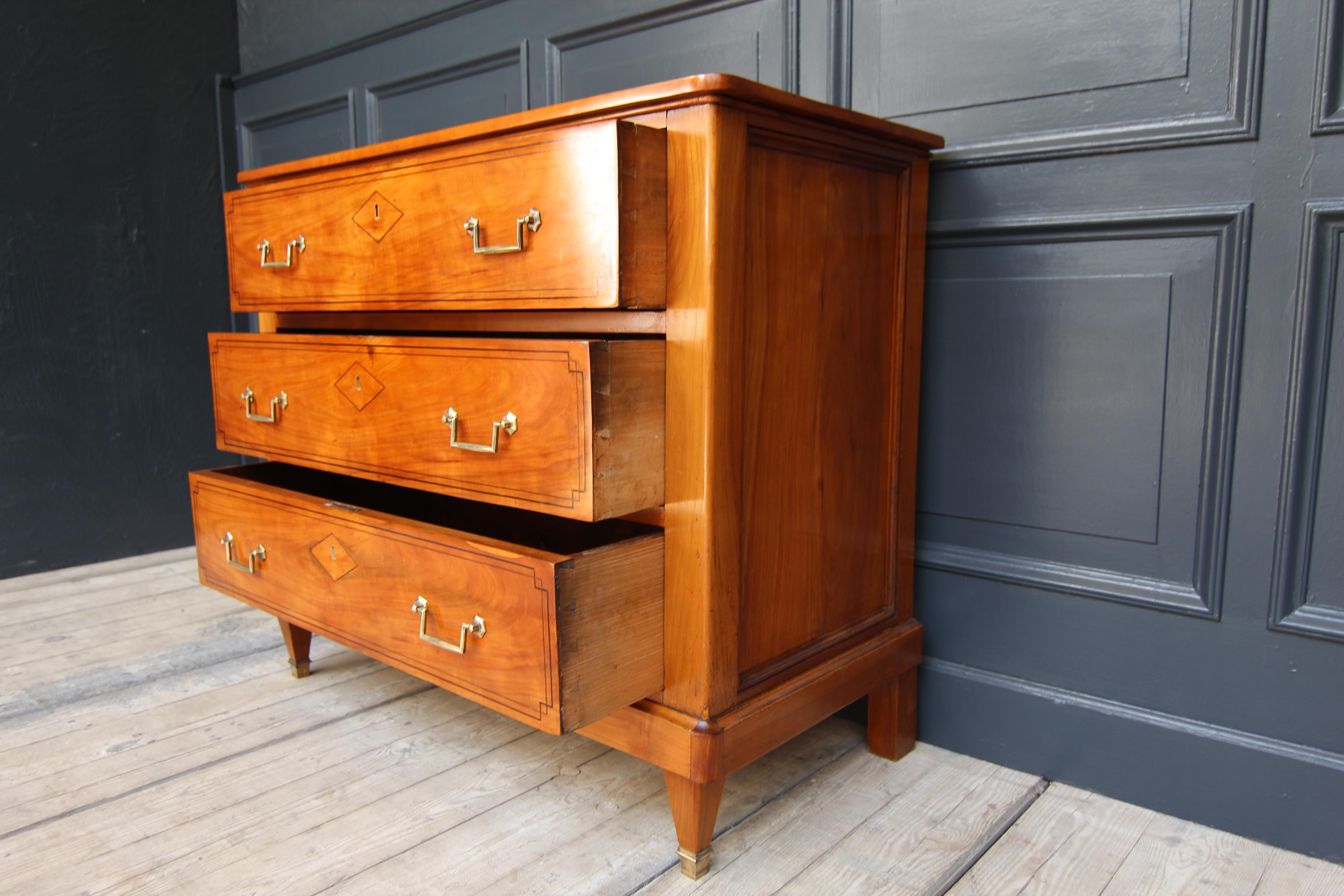 19th Century Cherrywood Directoire Chest of Drawers For Sale 11
