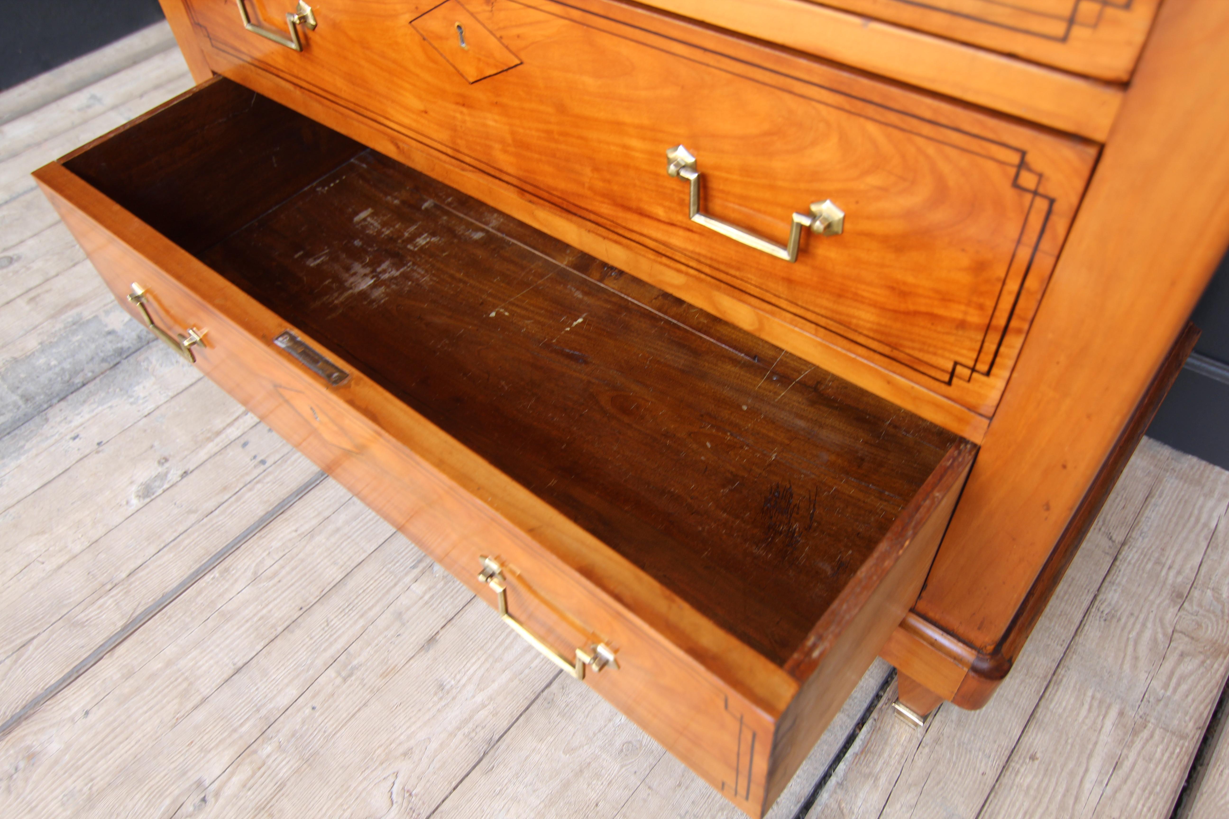 19th Century Cherrywood Directoire Chest of Drawers For Sale 13