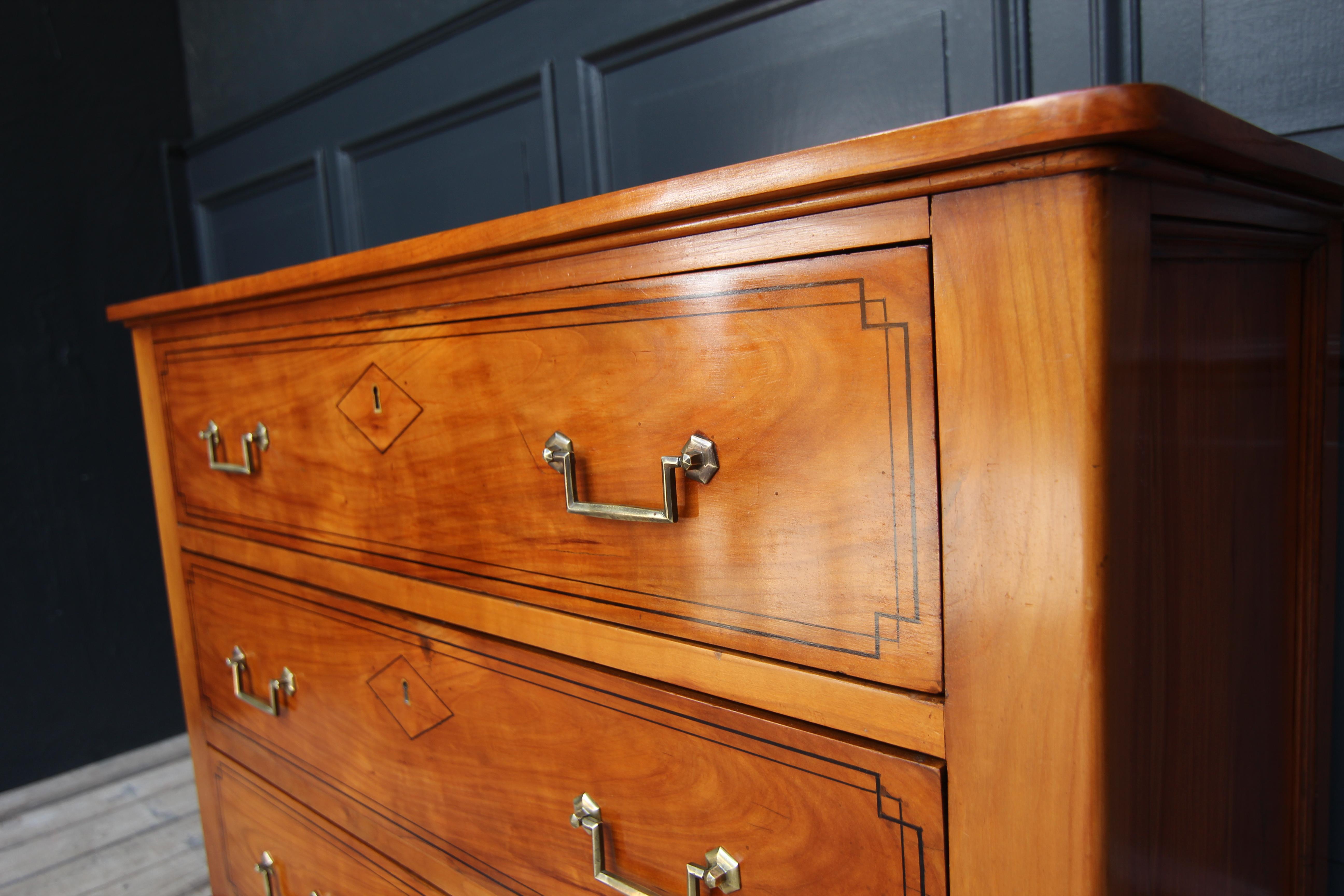 19th Century Cherrywood Directoire Chest of Drawers For Sale 3