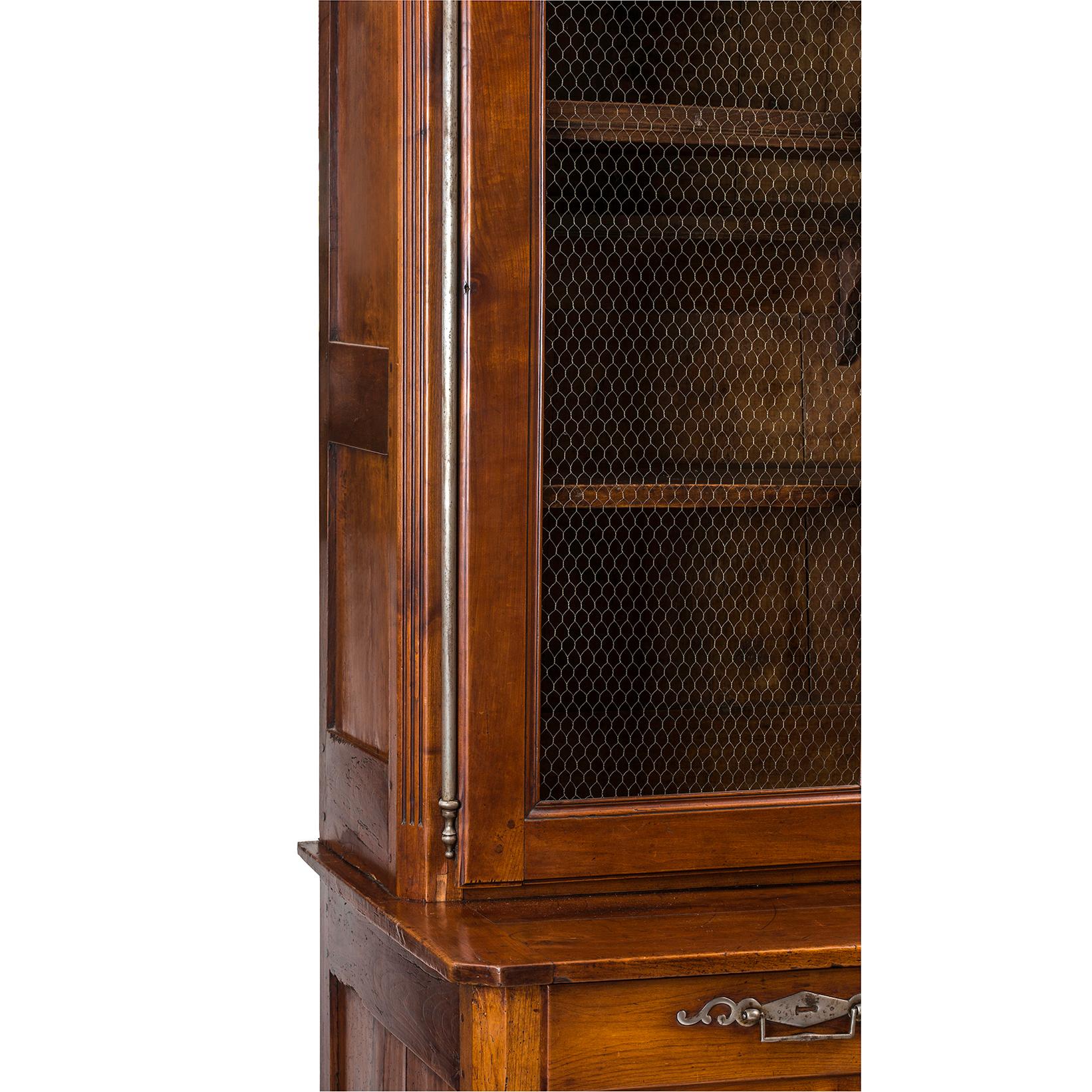 19th Century Cherrywood French Cabinet In Good Condition For Sale In Summerland, CA