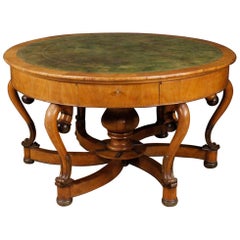 19th Century Cherrywood Italian Round Table, 1850