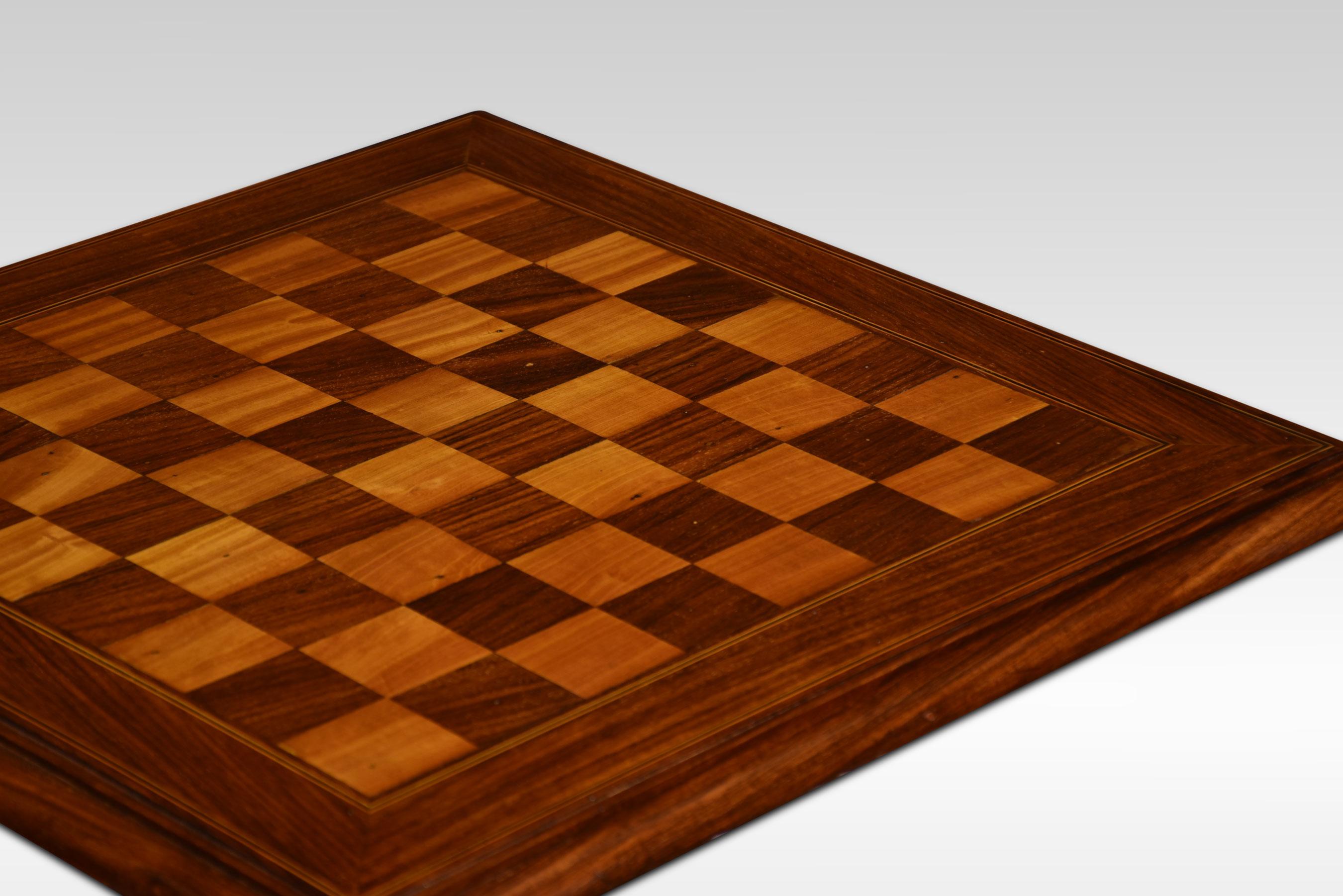 Walnut 19th Century Chess Board