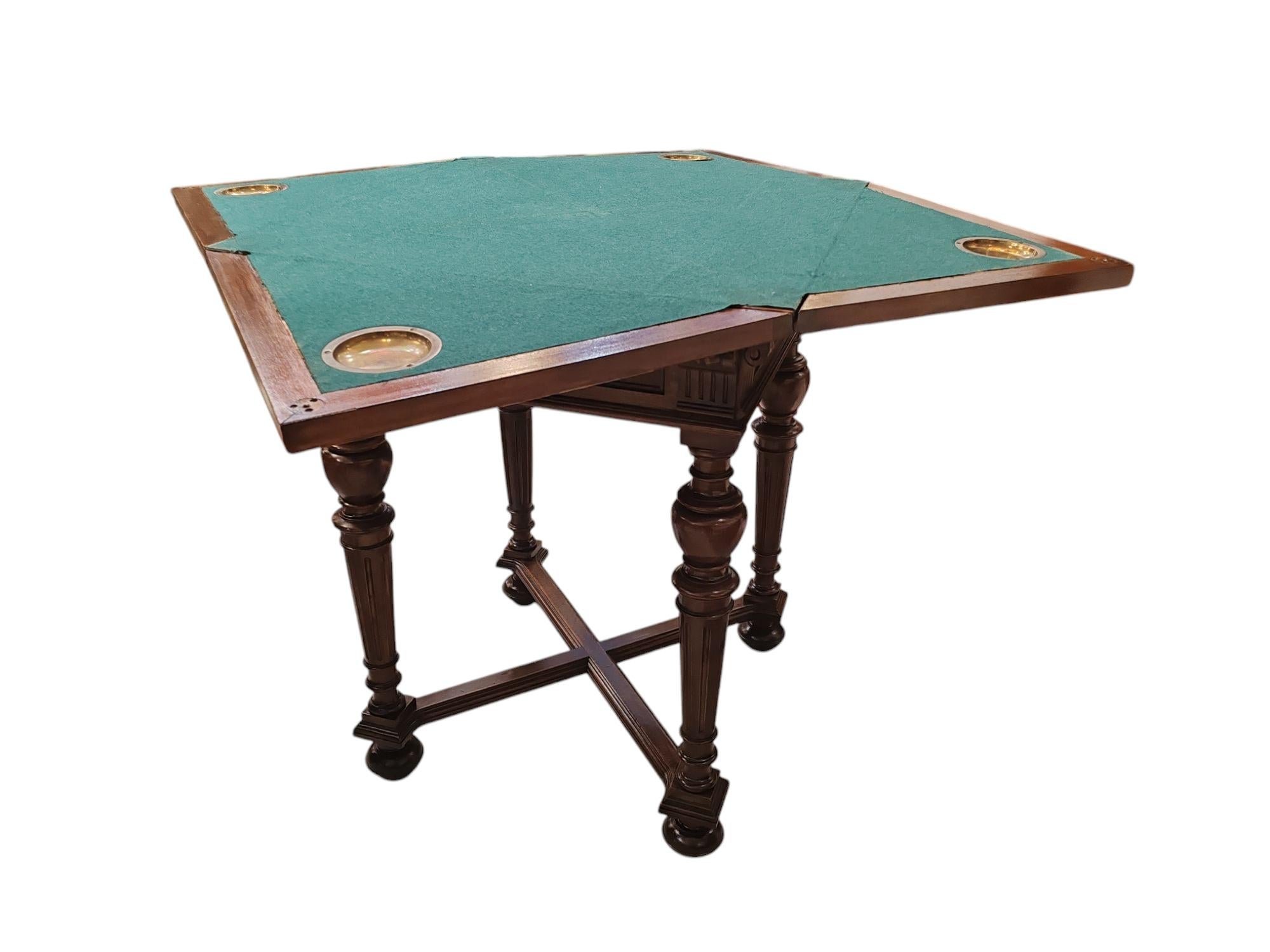 19th Century chess & card table For Sale 3