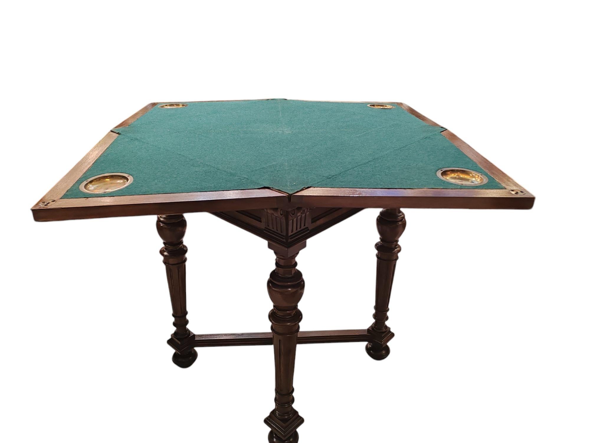 19th Century chess & card table For Sale 4