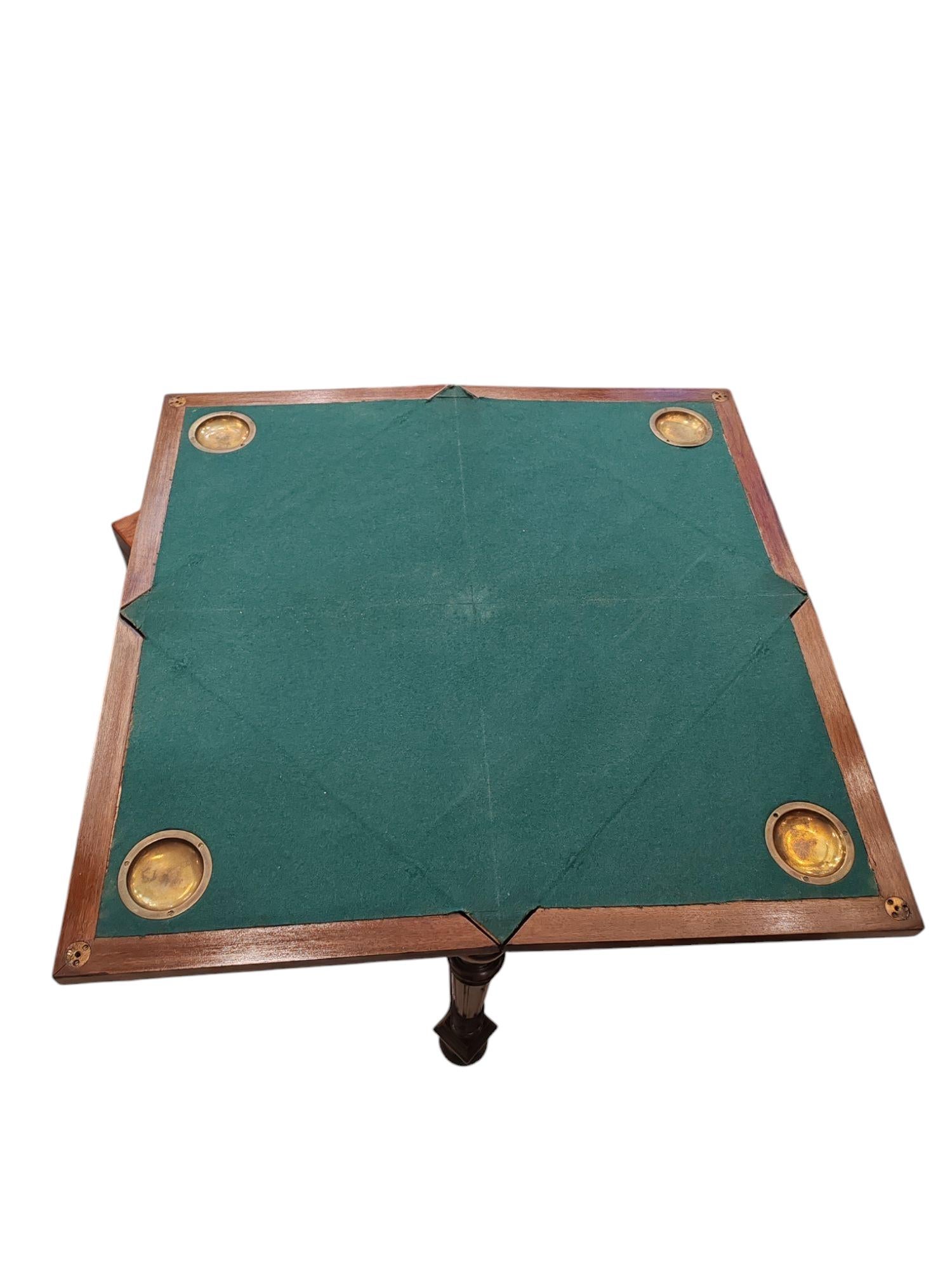 19th Century chess & card table For Sale 2
