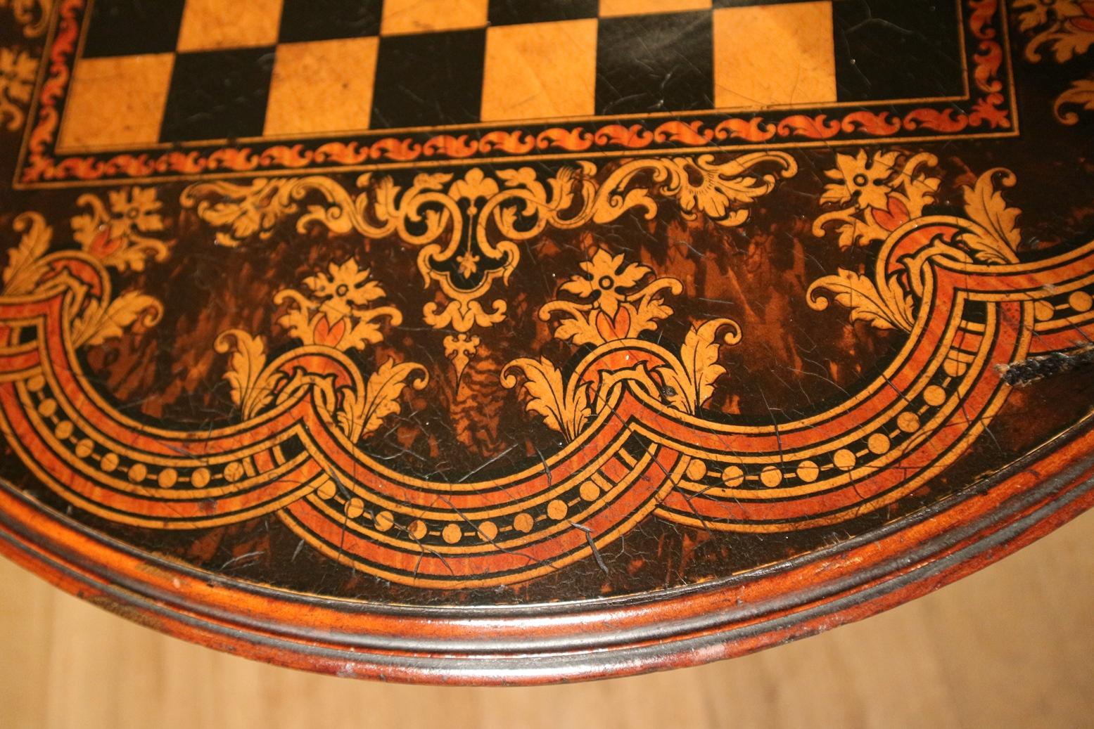 19th Century Chess Table In Good Condition In Eindhoven, NL