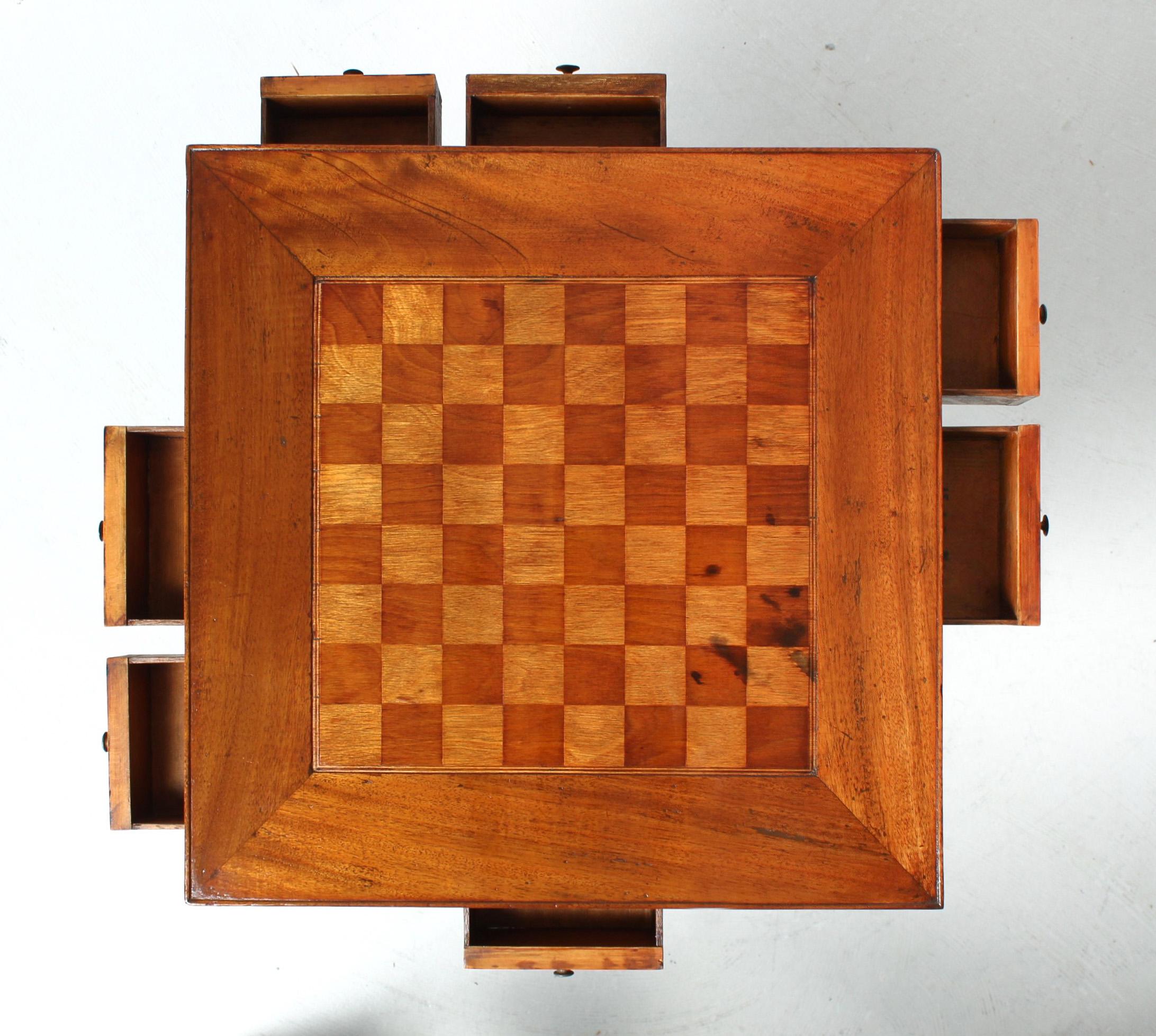 19th Century Chess Table with Wonderful Patina 2