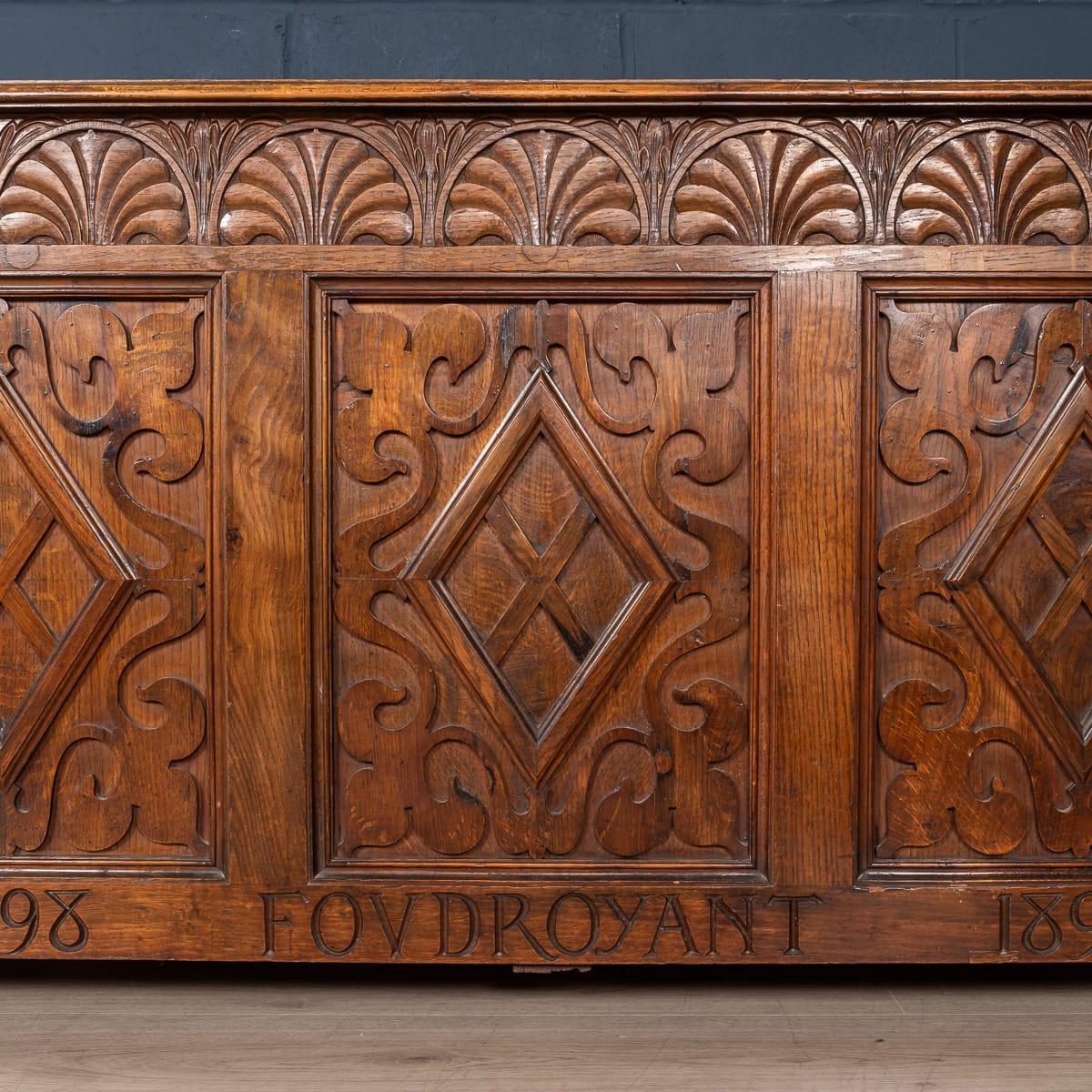 Chest Made from the Foudroyant Oak, Lord Nelson’s Flagship, circa 1890 5