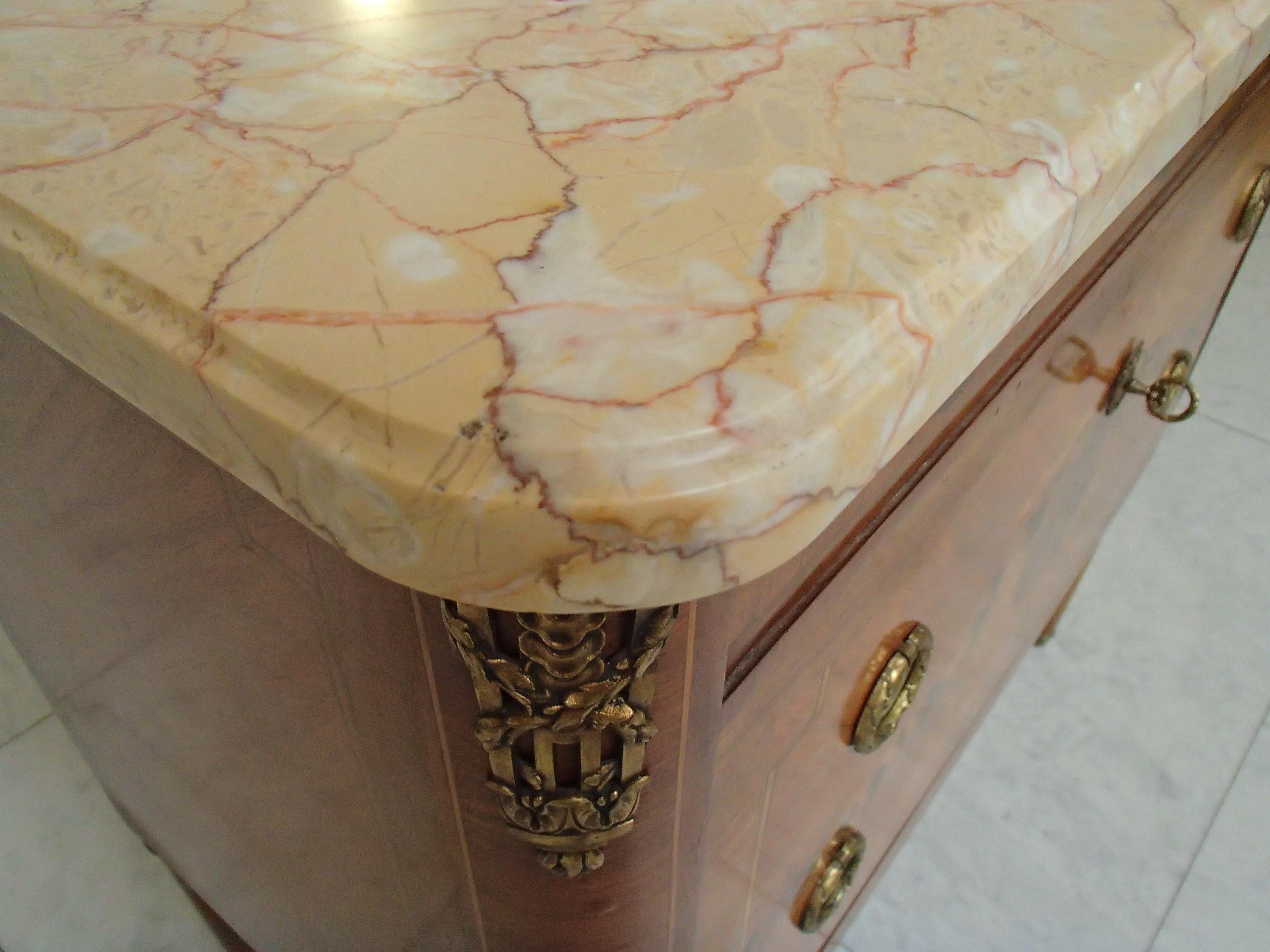 19th Century Chest of Drawers Louis XVI Style by Mercier Freres, Paris For Sale 3