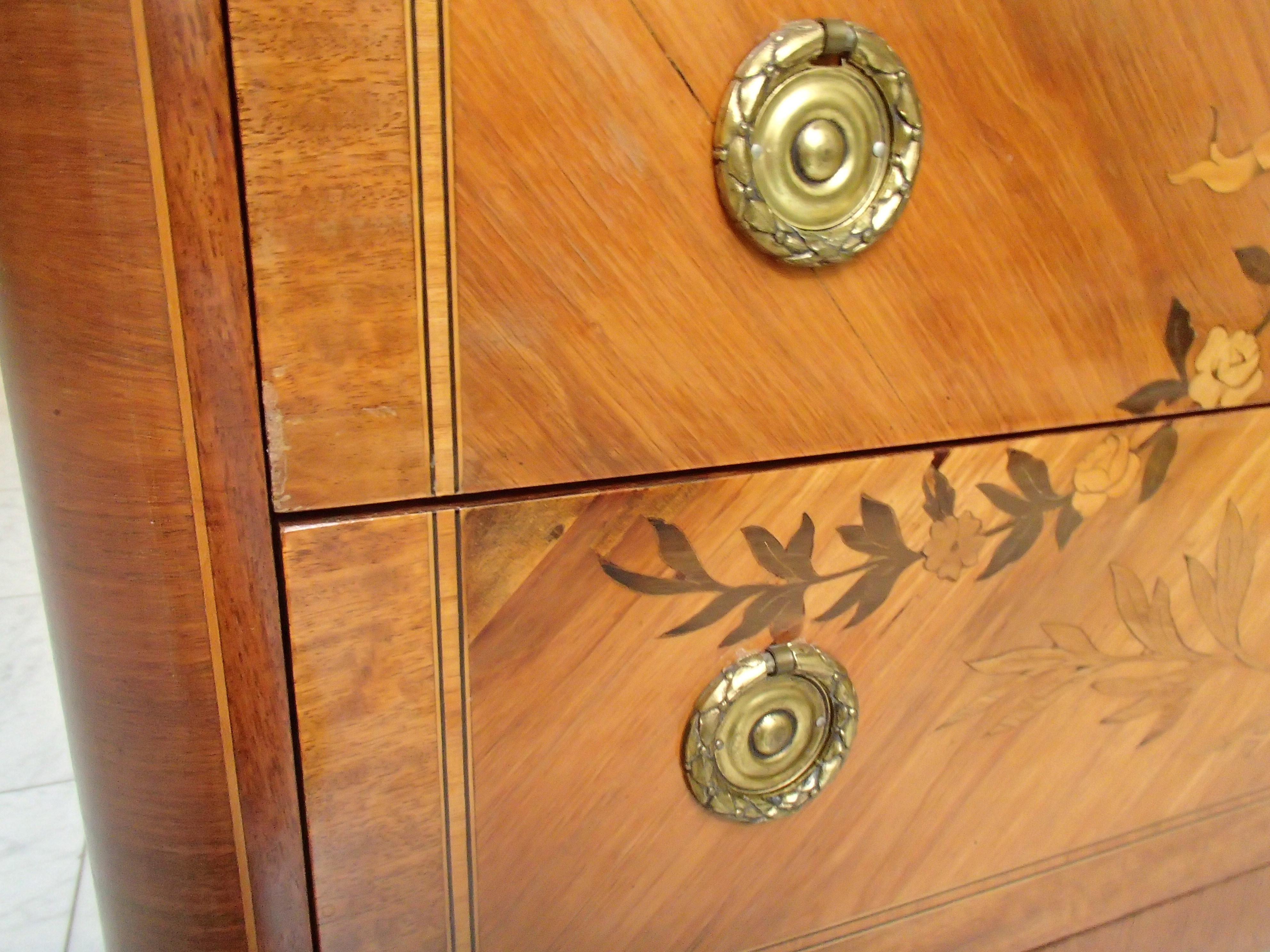 Rosewood 19th Century Chest of Drawers Louis XVI Style by Mercier Freres, Paris For Sale