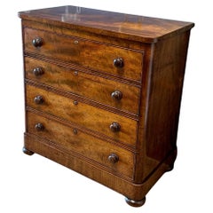 19th Century chest of drawers with secretary