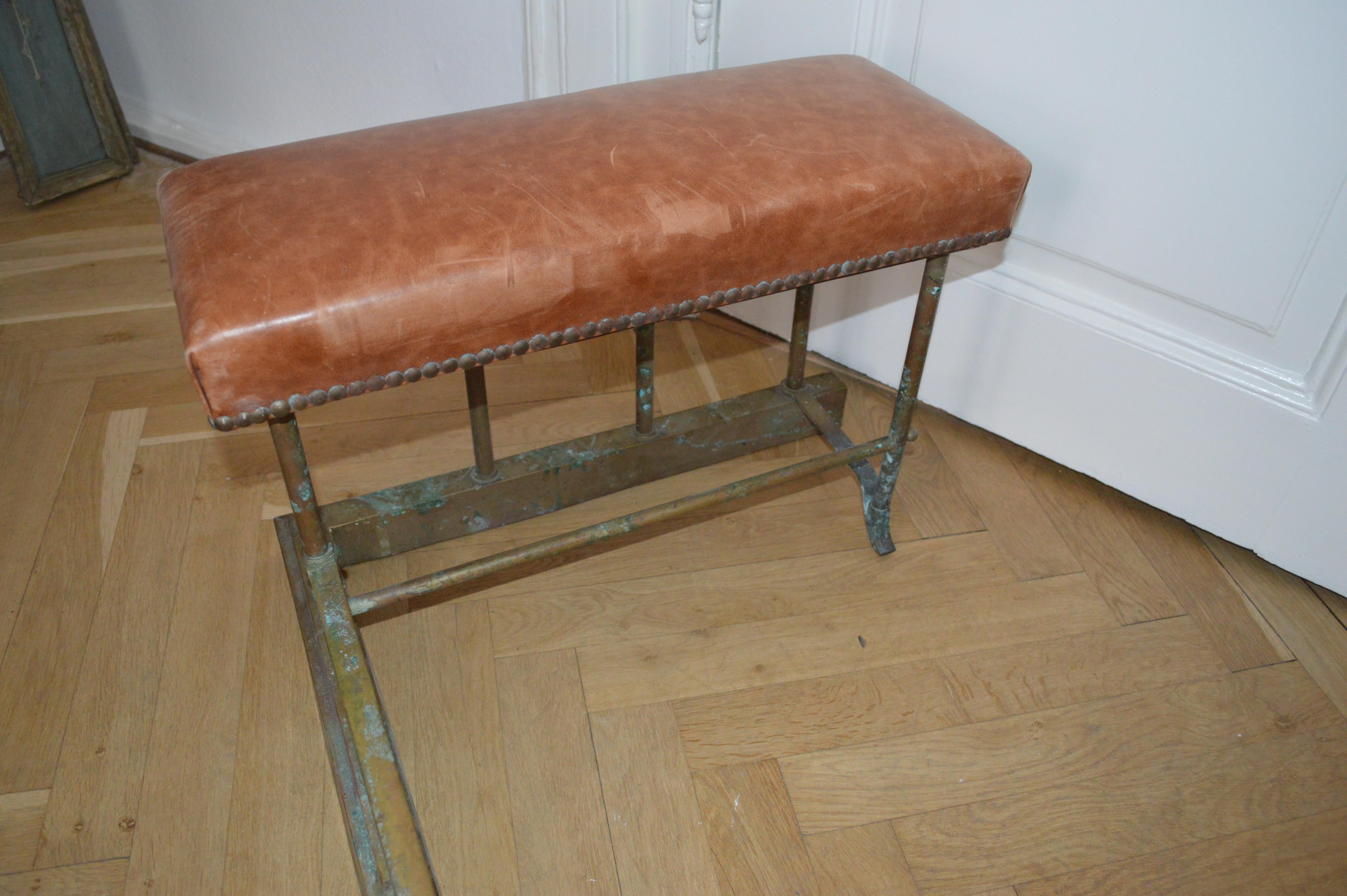 Late 19th Century Chesterfield Brass Fire Fender Bench 3