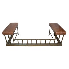 19th Century Chesterfield Brass Fire Fender