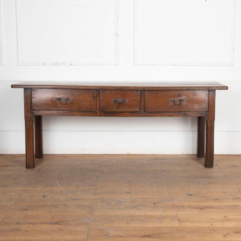 19th Century Chestnut Dresser Base For Sale at 1stDibs