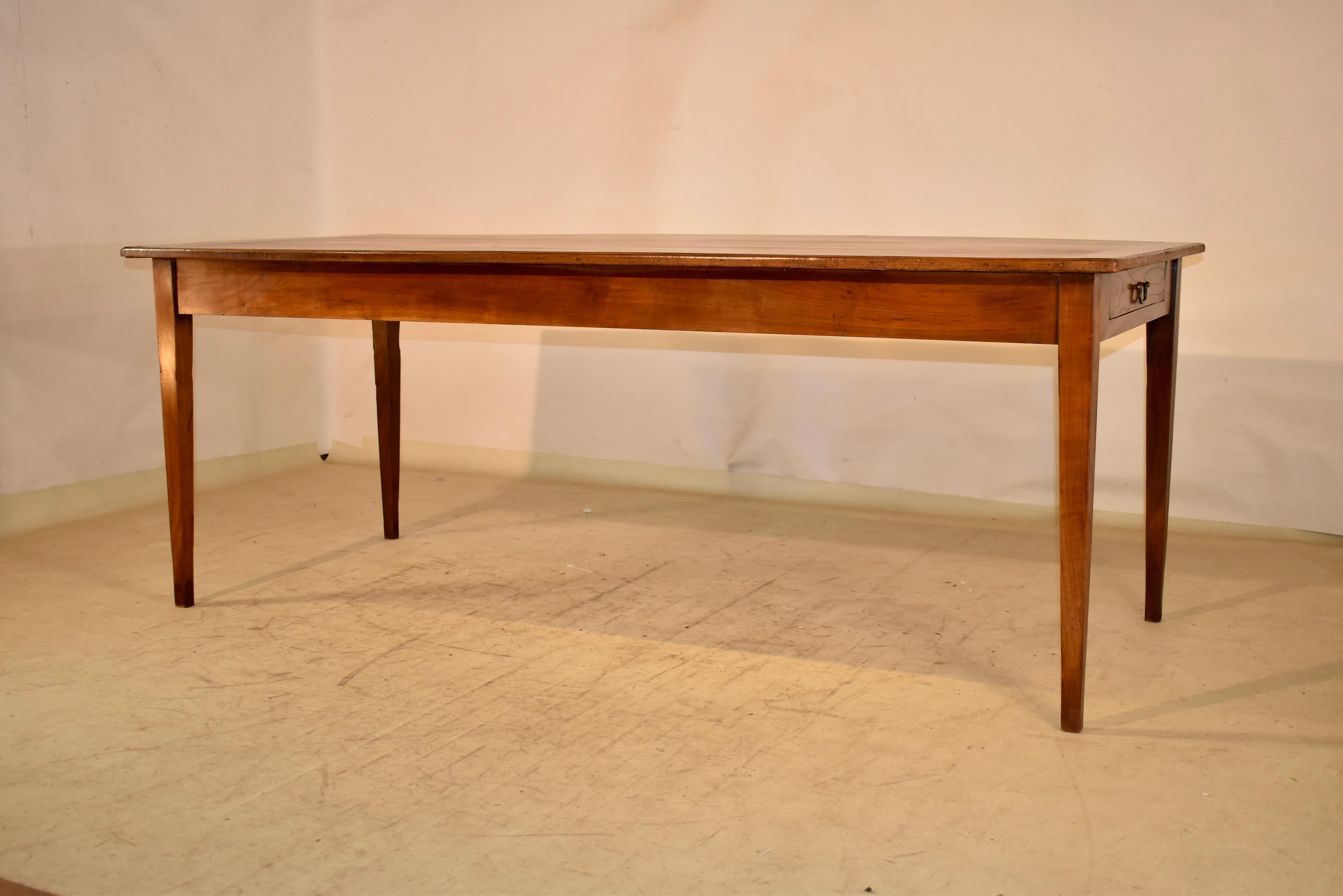 19th Century Chestnut Farm Table from France For Sale 2