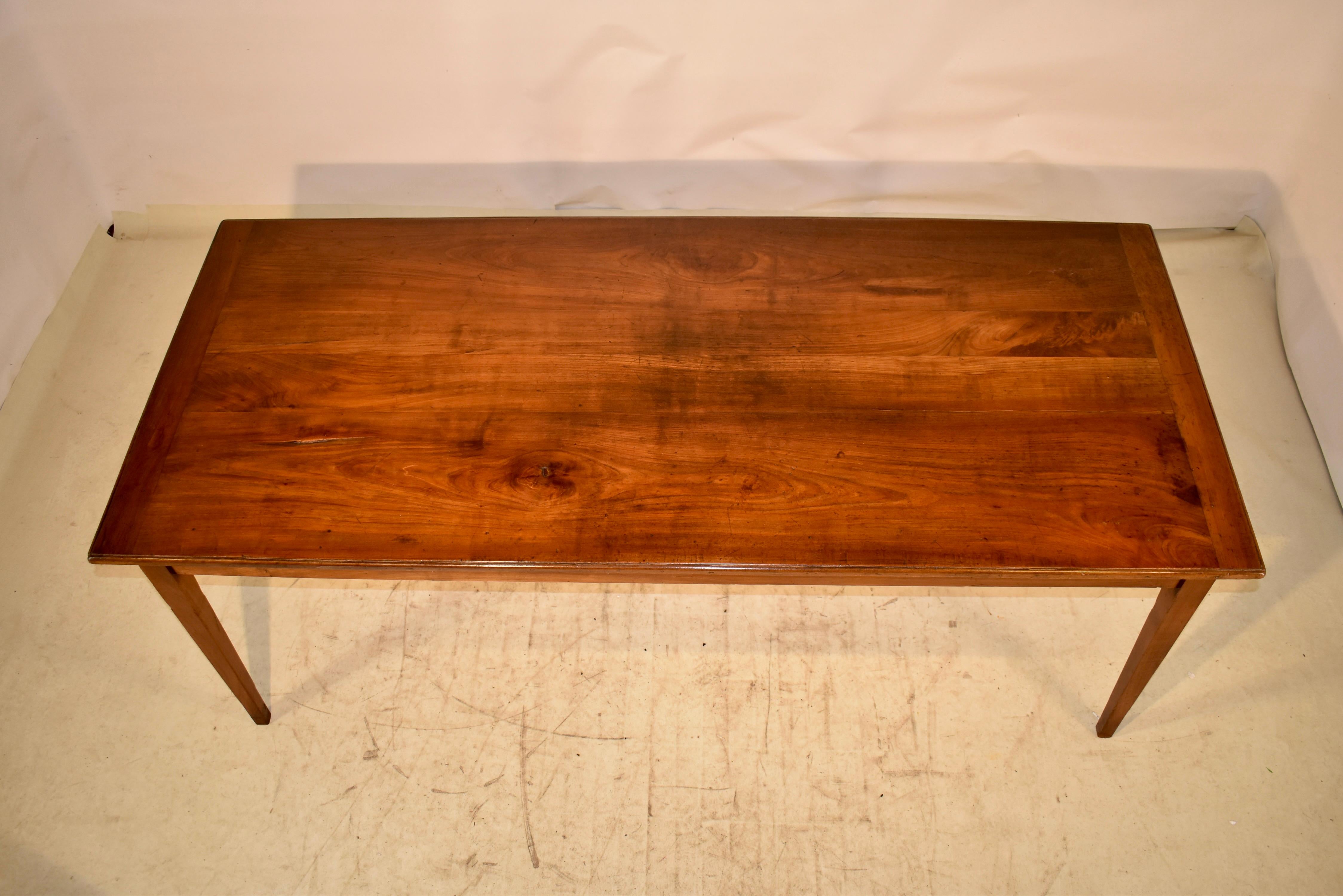 19th Century Chestnut Farm Table from France For Sale 3
