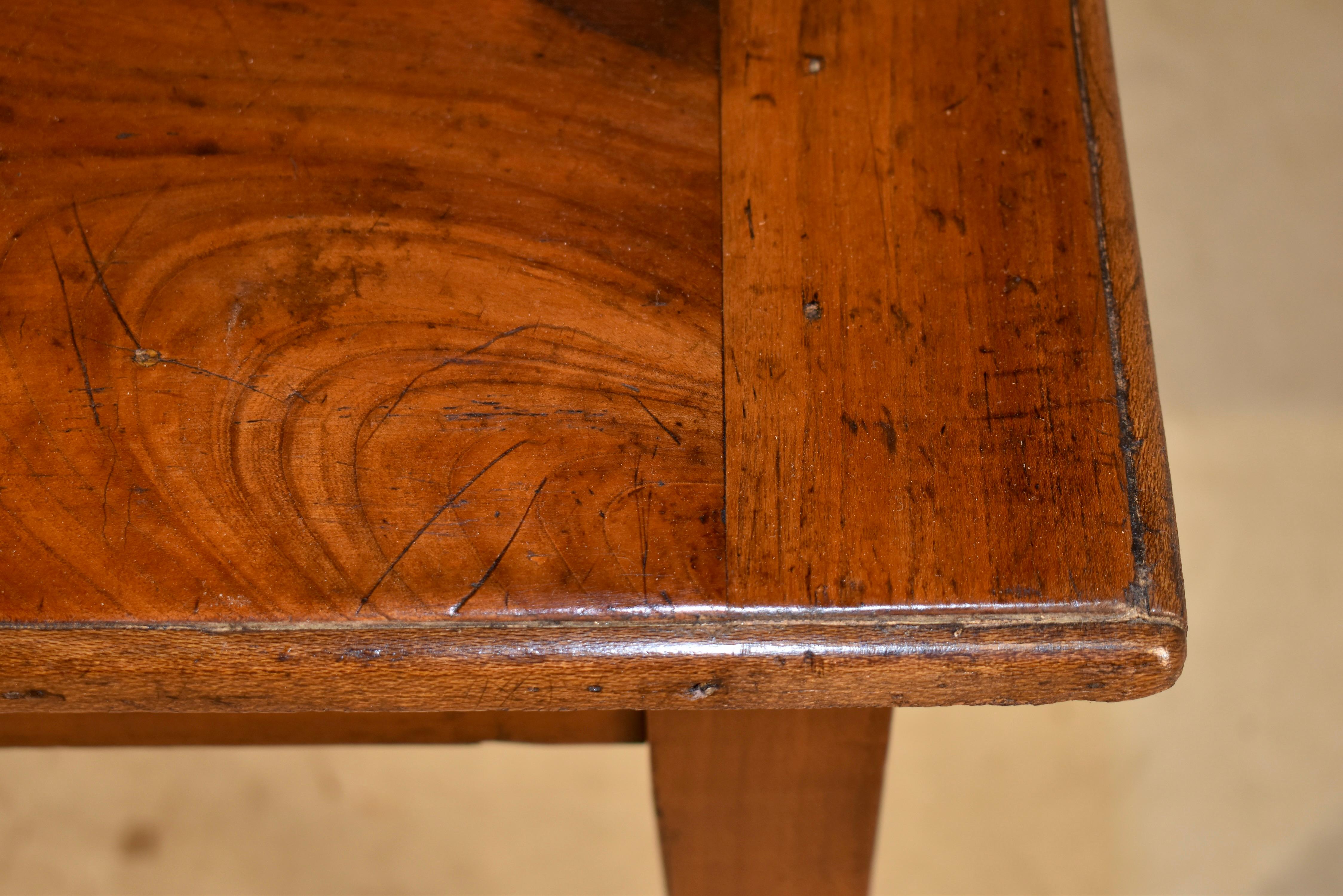19th Century Chestnut Farm Table from France For Sale 4