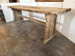 19th Century Chestnut Monastery Table Originating From Spain