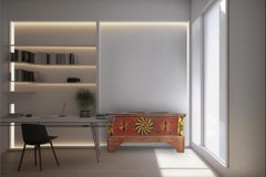 19th Century Chestnut Painted Blanket Chest