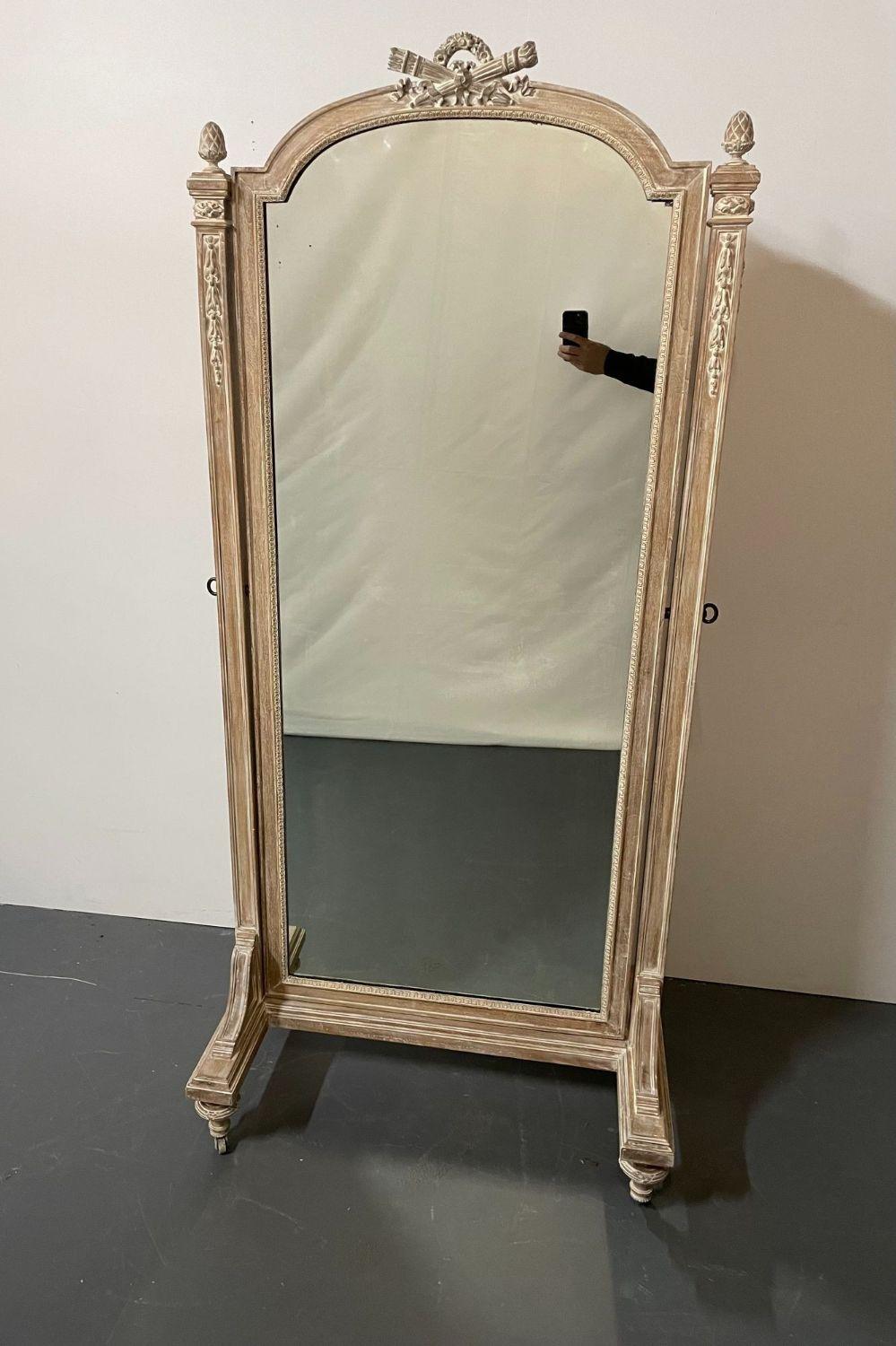 antique french floor mirror