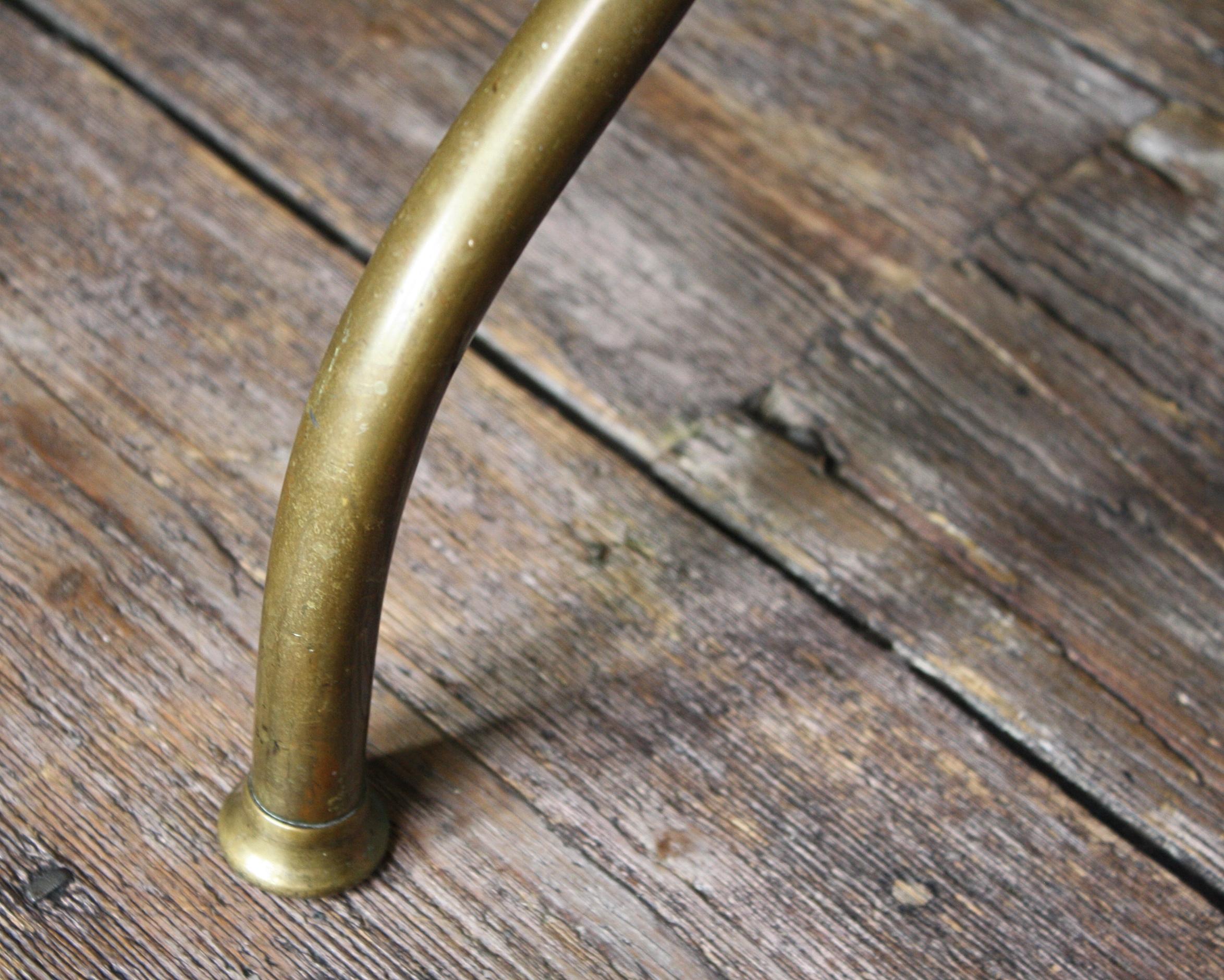 Late Victorian 19th Century C. H. Hare Cast and Tubular Brass Adjustable Music Cello Stool