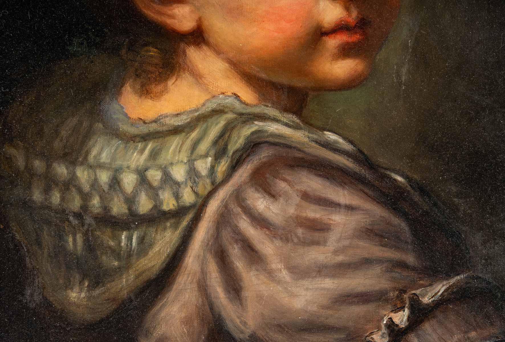 Louis XVI Portrait d'enfant du XIXe siècle, 1820 en vente