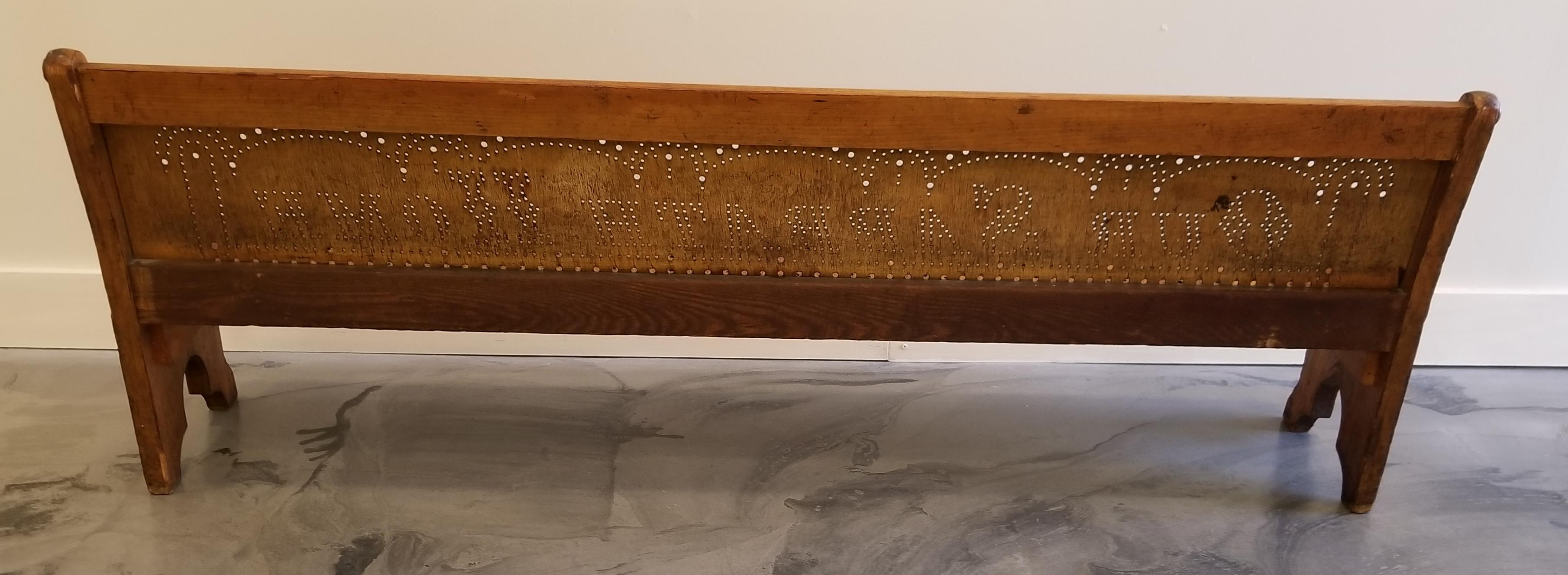 19th Century Children's Church Pew or Bench For Sale 5