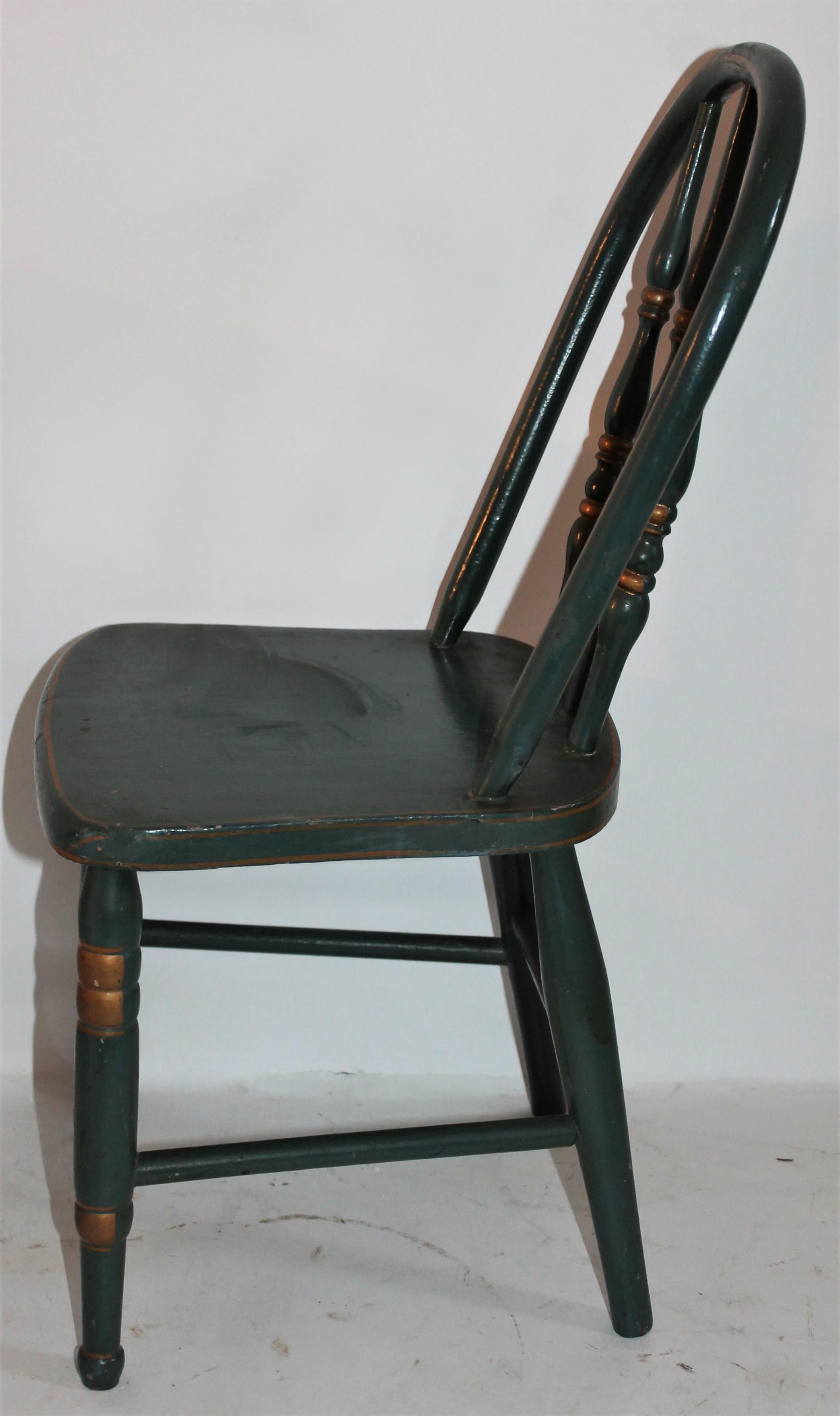 19th Century Children's Painted Chair In Good Condition For Sale In Los Angeles, CA