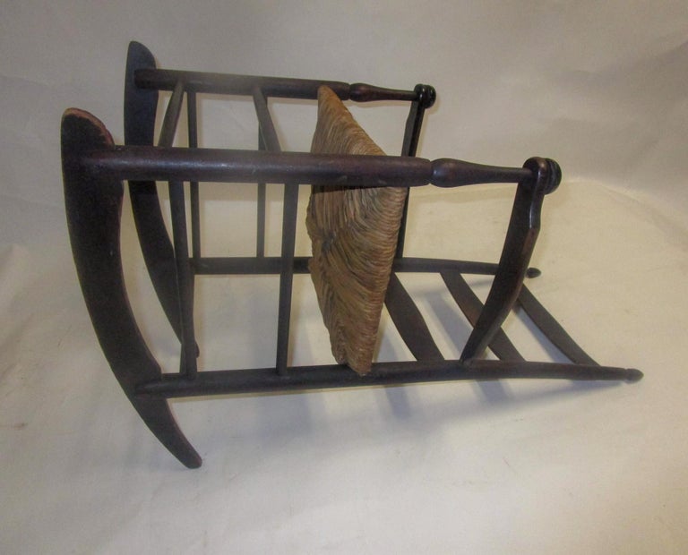 19th Century Child's Maple Shaker Rocking Armchair at 1stDibs