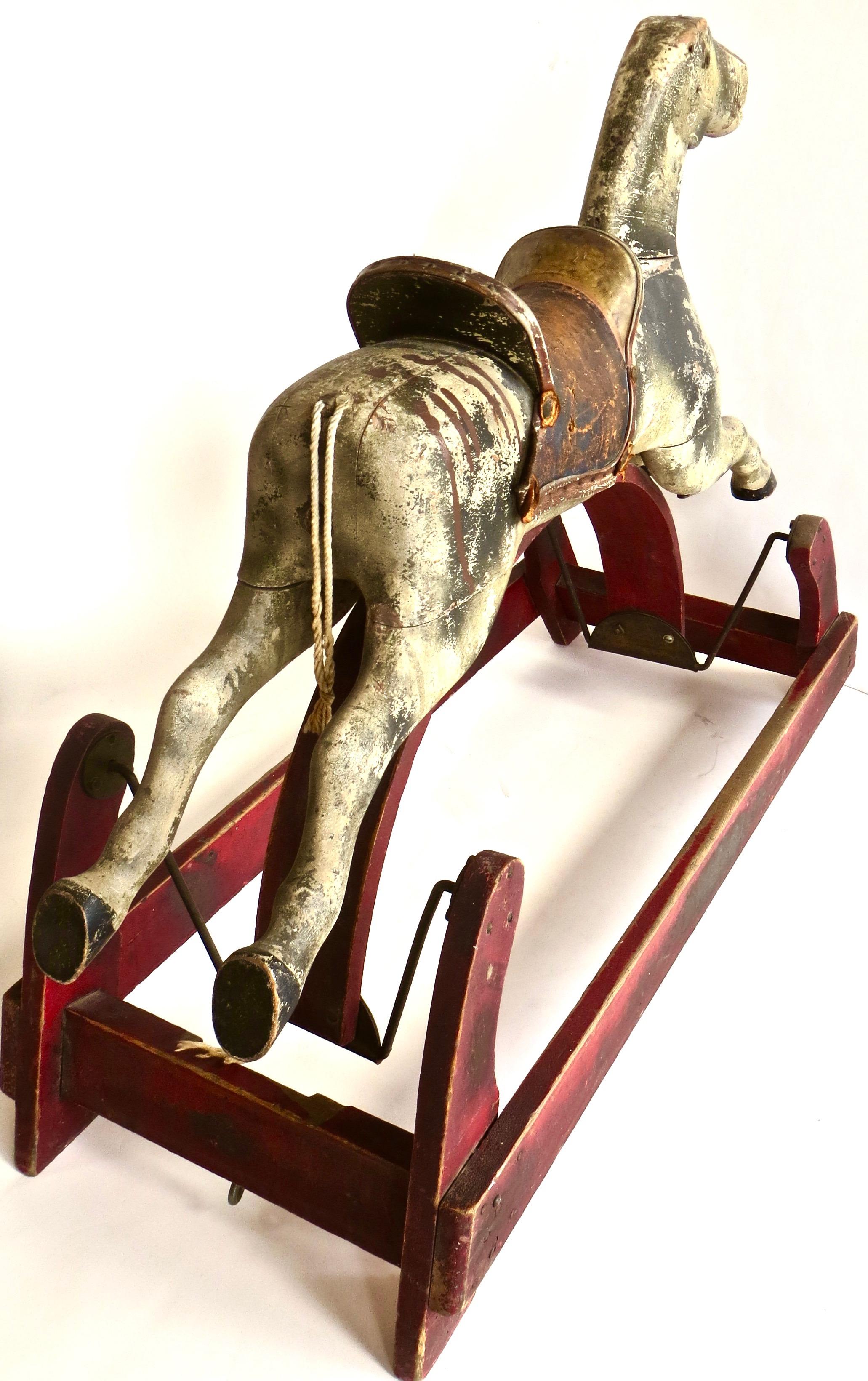 19th Century Child's Platform Rocking Horse 