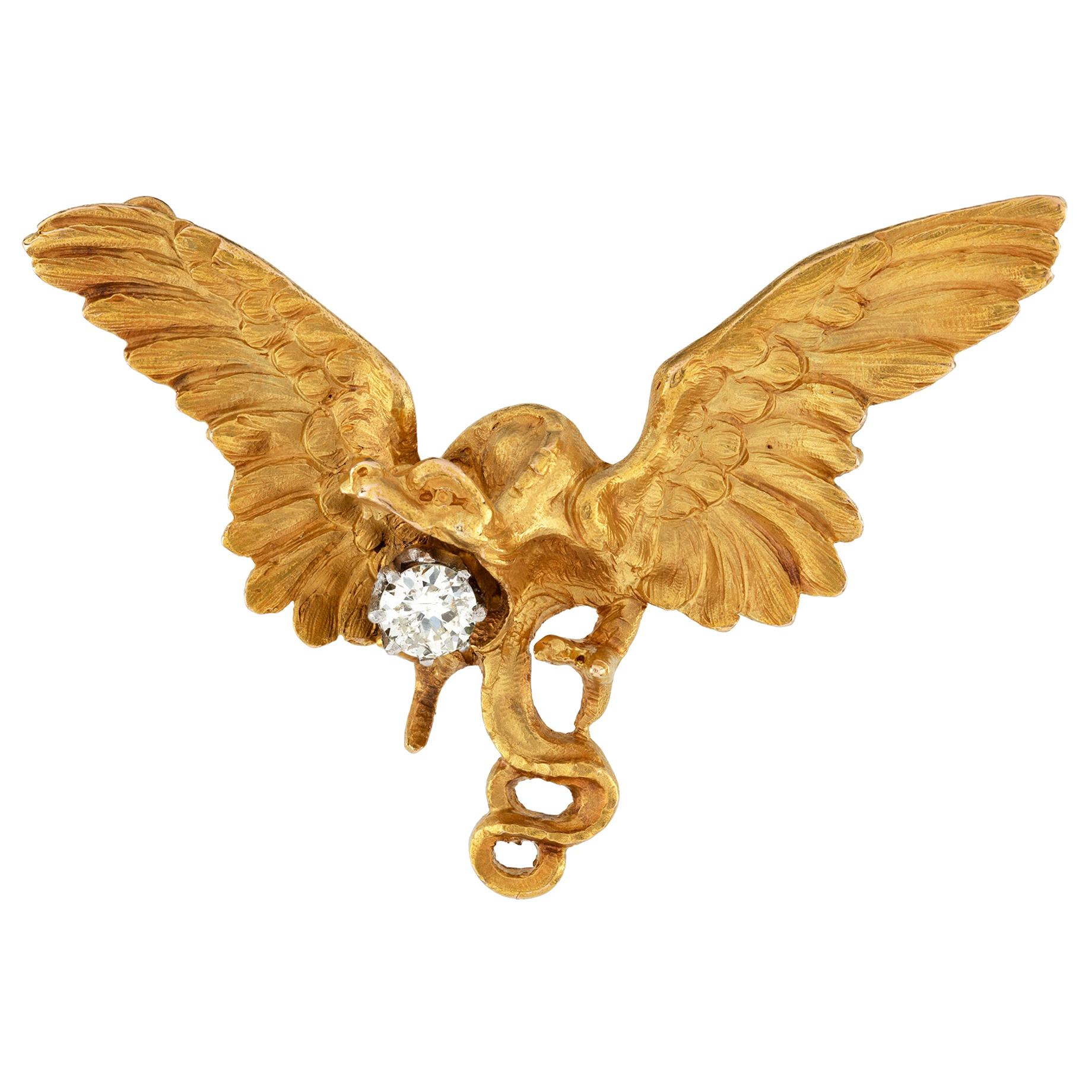 19th Century Chimera Brooch