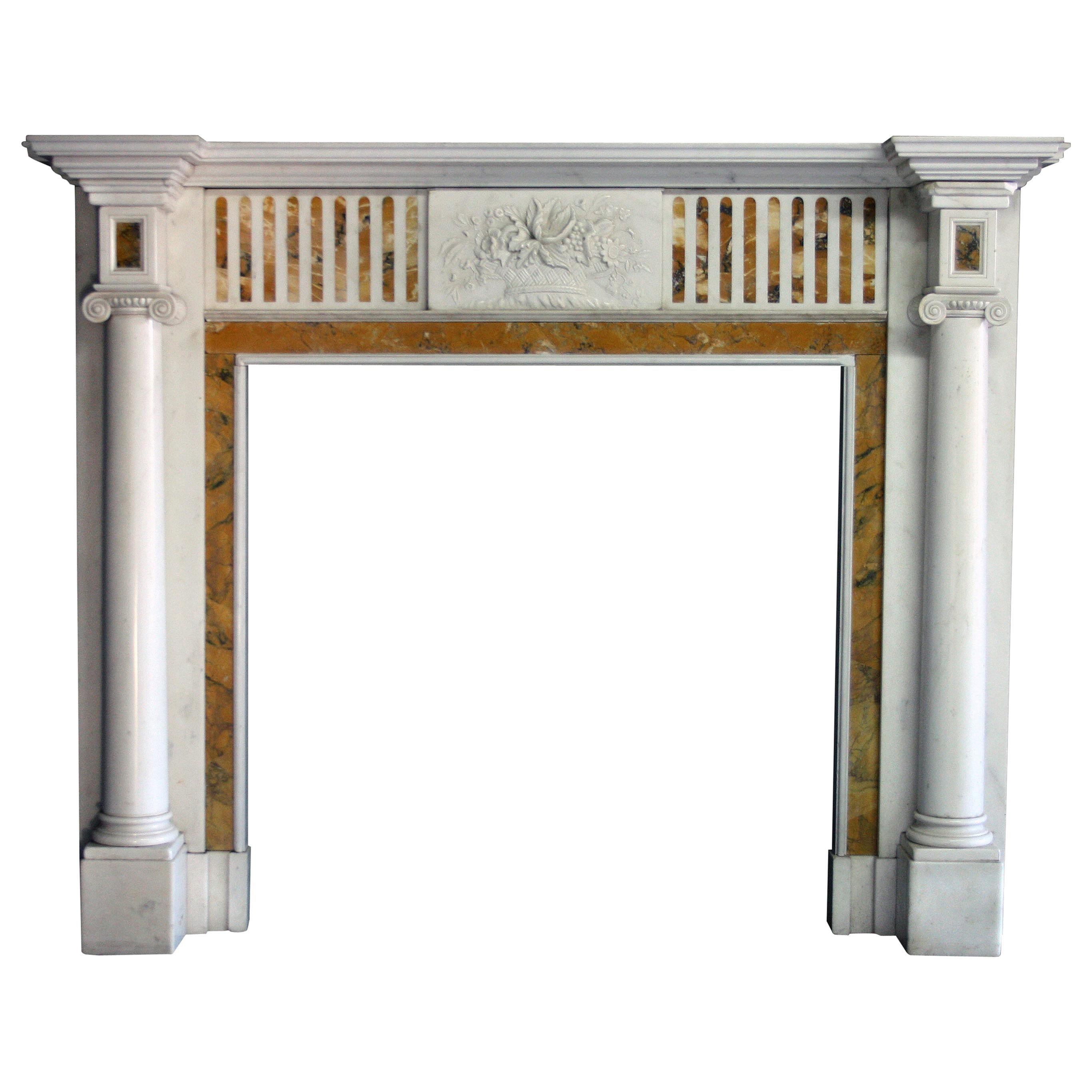 19th Century Chimneypiece in the George 111 Manor For Sale