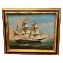 Nave China Trade del XIX secolo Ritratto della nave clipper americana ORIENTAL