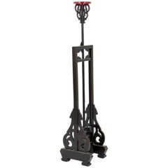 19th Century Chinese Adjustable Lantern Stand