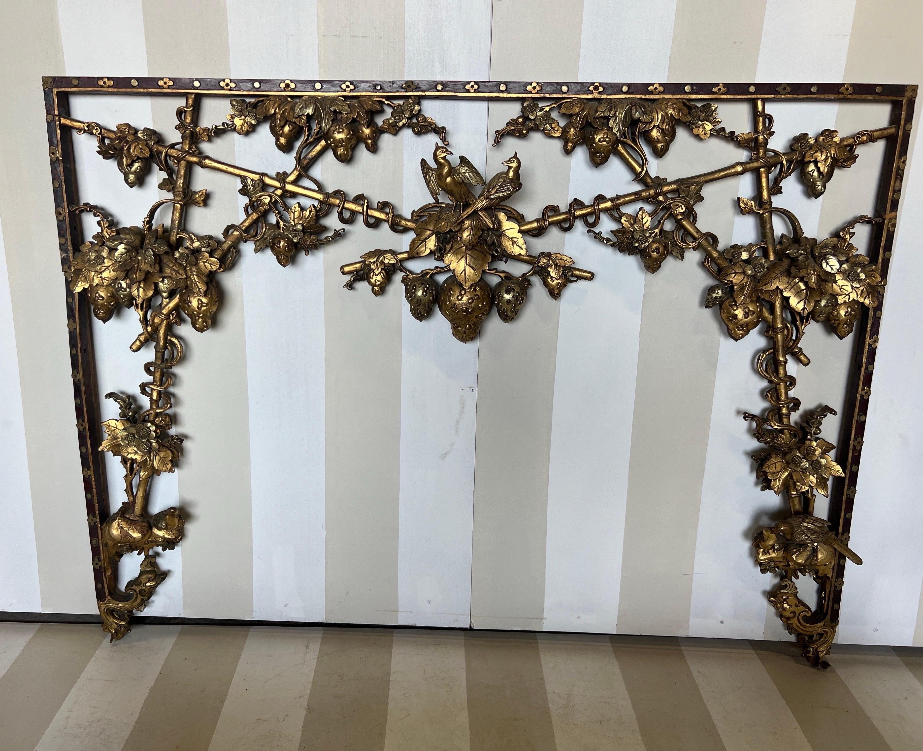 19th Century Chinese Altar and Door Surround- Could be used as a mirror frame In Good Condition For Sale In Richmond, VA