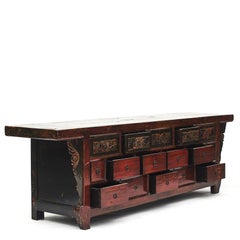 Chinesisches Altar-Sideboard aus Ulmenholz, 19. Jahrhundert