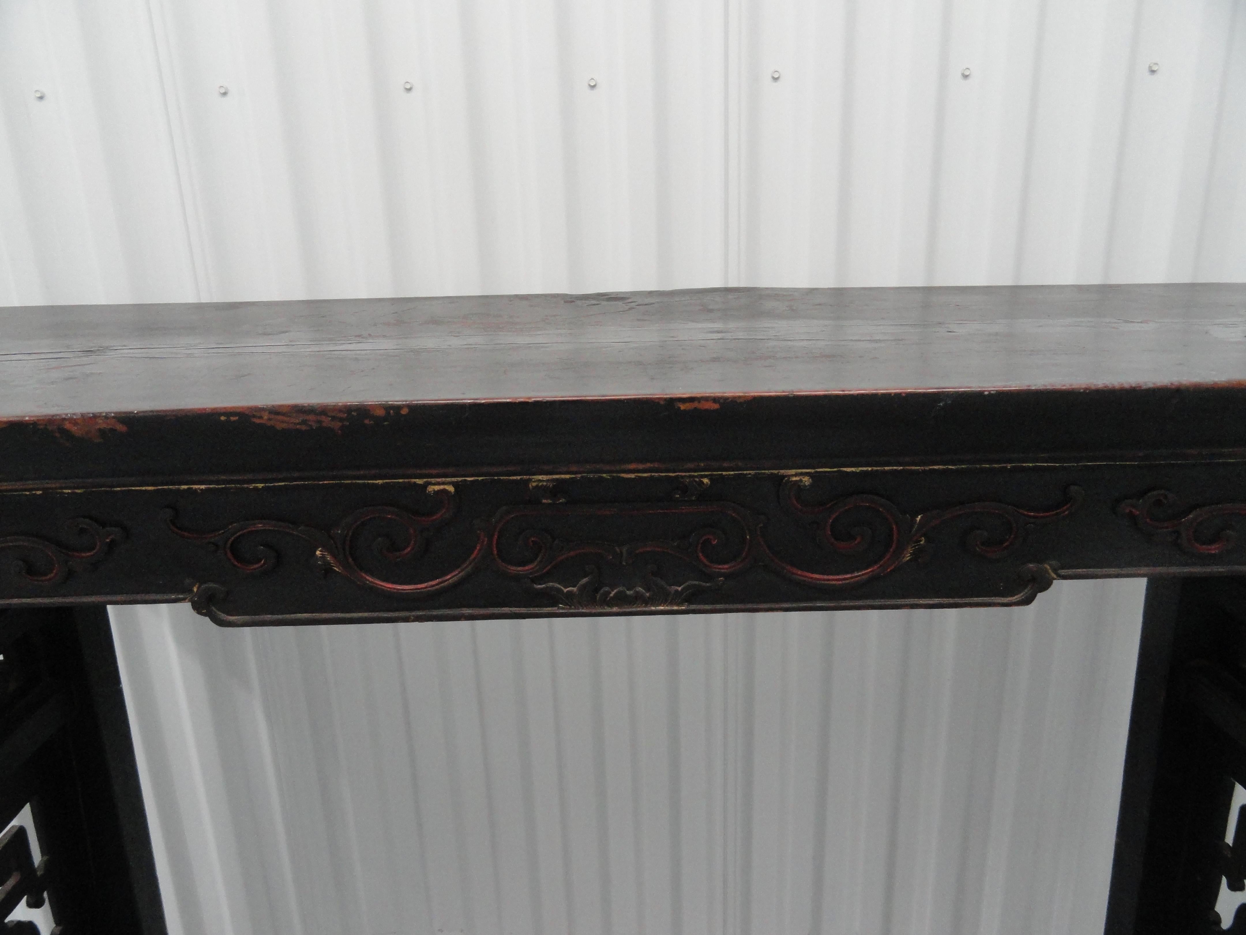 19th Century Chinese Altar Table In Fair Condition For Sale In West Palm Beach, FL