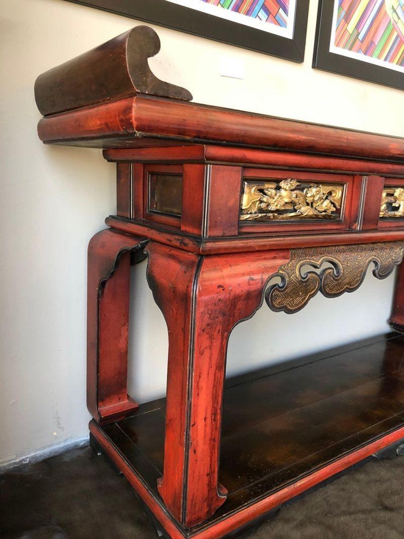 Table d'autel chinoise du XIXe sicle Bon état - En vente à Los Angeles, CA