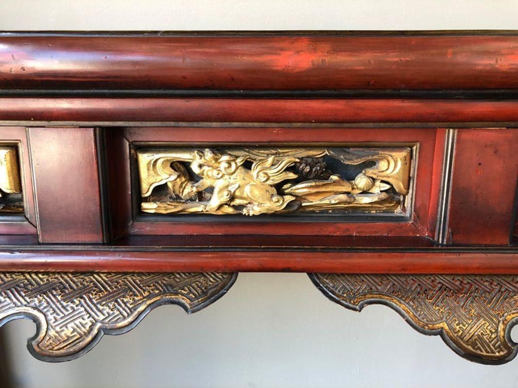 Bois Table d'autel chinoise du XIXe sicle en vente