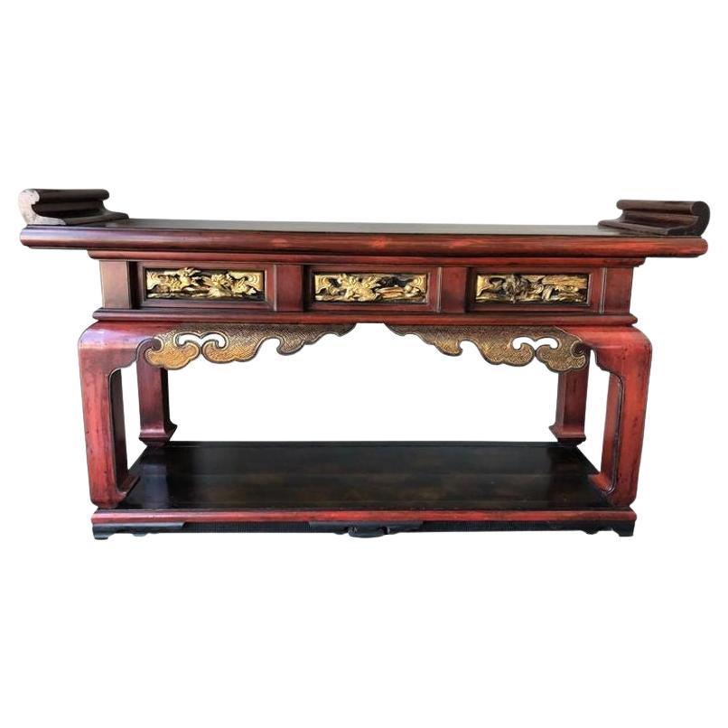 Table d'autel chinoise du XIXe sicle