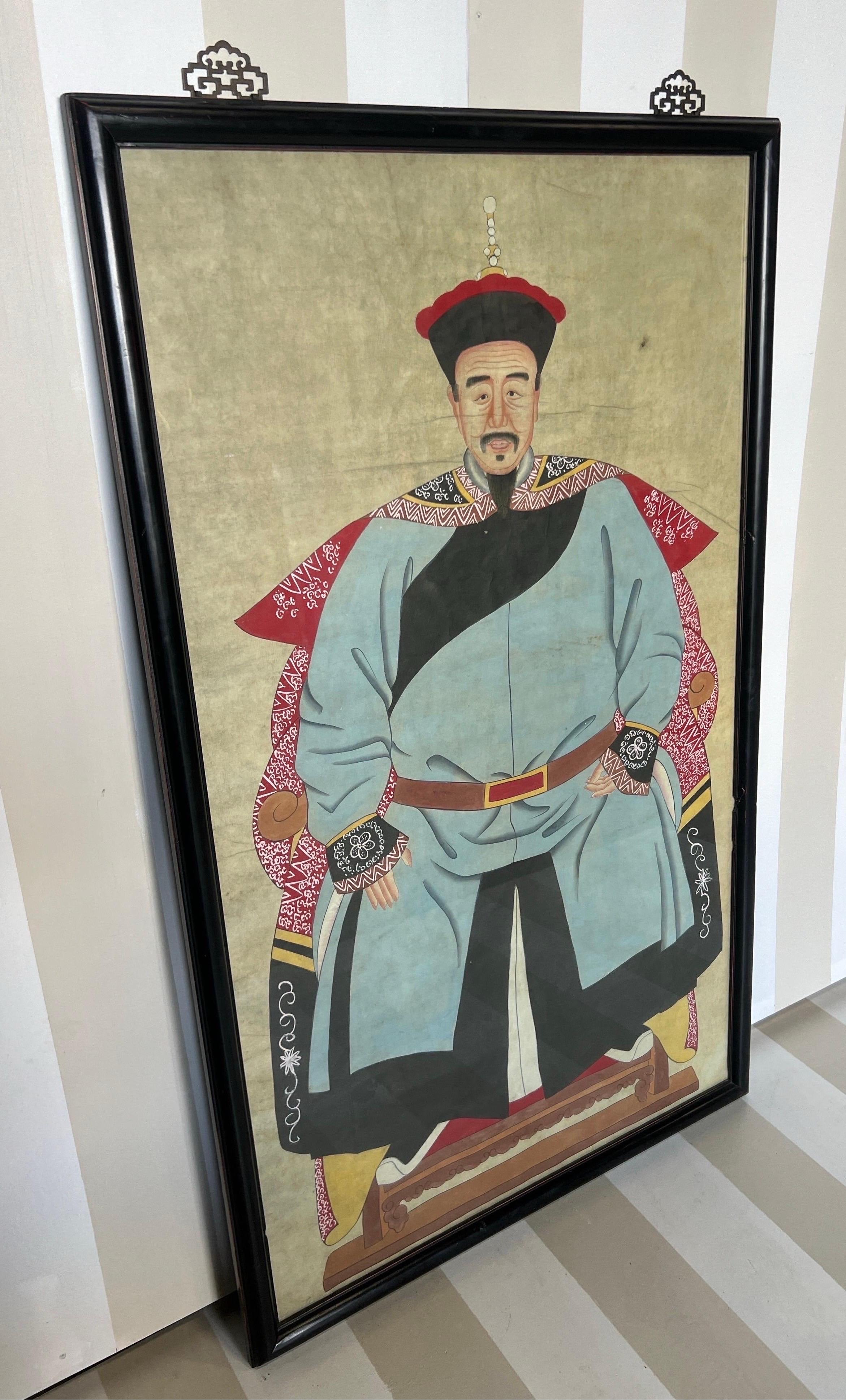 19th Century Chinese Ancestral Portrait 